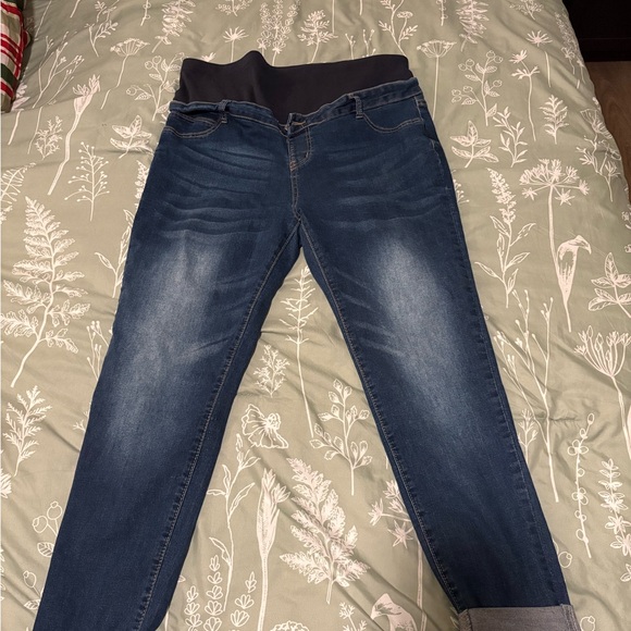 SHEIN Denim - SHEIN Dark Blue Women's Maternity Jeans